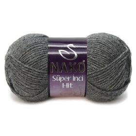 Nako Süper İnci Hit 193 Koyu Gri Melanj Örgü İpi