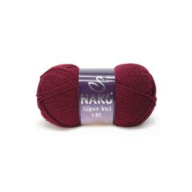 Nako Süper İnci Hit Color 999 Claret Red Yünlü İplik