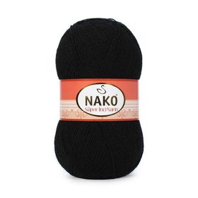 Nako Süper İnci Narin 217 Siyah Örgü İpi