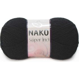 Nako Süper İnci Narin 217 Siyah Örgü İpi