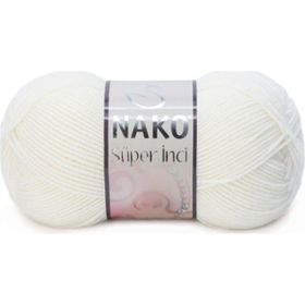 Nako Süper İnci Narin 300 Ekru Örgü İpi