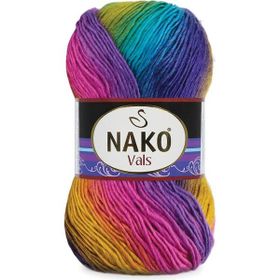 Nako Vals 8923 Renkli Örgü İpi