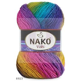 Nako Vals 8923 Renkli Örgü İpi