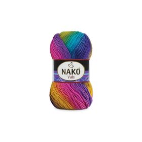 Nako Vals 8923 Renkli Örgü İpi