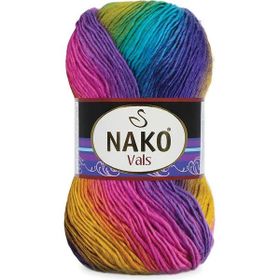 Nako Vals 8923 Renkli Örgü İpi