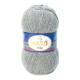 Nako Vega 195 Açık Gri Melanj El Örgü İpi