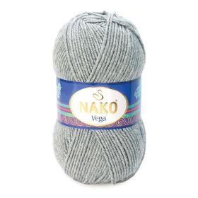 Nako Vega 195 Açık Gri Melanj El Örgü İpi