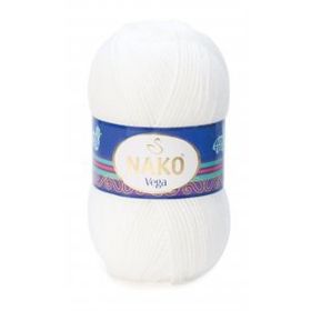 Nako Vega 208 Beyaz El Örgü İpi