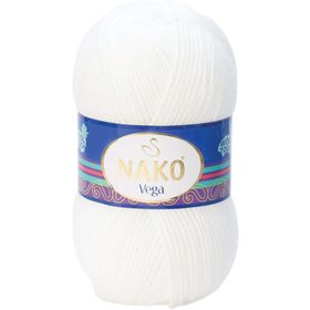 Nako Vega 208 Beyaz El Örgü İpi