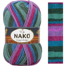 Nako Vega Stripe 82408 100 gr El Örgü