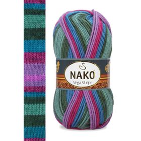 Nako Vega Stripe 82408 100 gr El Örgü