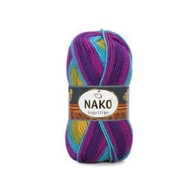 Nako Vega Stripe 82410 El Örgü İpi