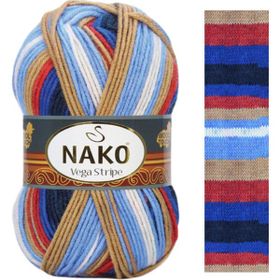 Nako Vega Stripe 82411 100 gr El Örgü