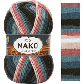 Nako Vega Stripe 82418 Örgü İpi