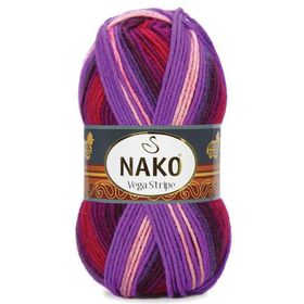 Nako Vega Stripe Color 82412 Akrilik Örgü İplik
