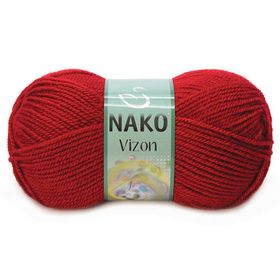 Nako Vizon 1175 Dark Red Akrilik Örgü İplik