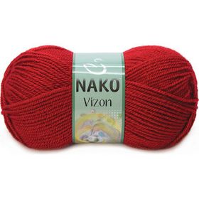 Nako Vizon 1175 Dark Red Akrilik Örgü İplik