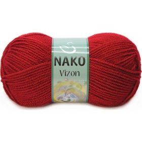 Nako Vizon 1175 Dark Red Akrilik Örgü İplik