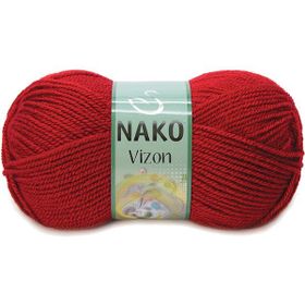 Nako Vizon 1175 Koyu Kırmızı Örgü İpi