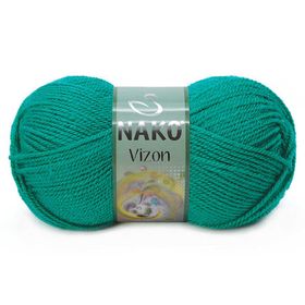 Nako Vizon 181 Ördek Başı Yeşil Örgü İpi
