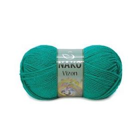 Nako Vizon 181 Ördek Başı Yeşil Örgü İpi