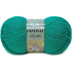 Nako Vizon 181 Ördek Başı Yeşil Örgü İpi