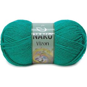 Nako Vizon 181 Ördek Başı Yeşil Örgü İpi