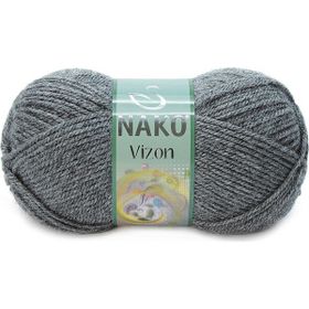Nako Vizon 193 Koyu Gri Melanj El Örgü İpliği