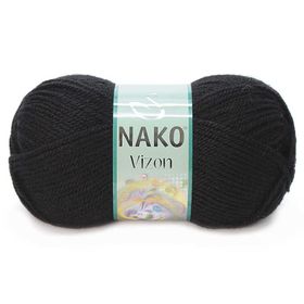 Nako Vizon 217 Siyah El Örgü İpi