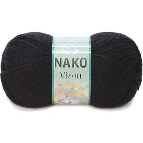Nako Vizon 217 Siyah El Örgü İpi