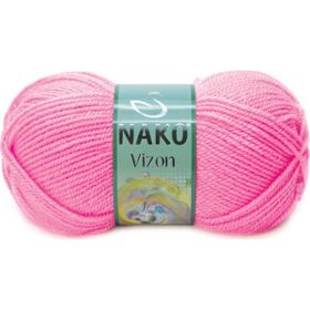 Nako Vizon 4211 Pembe El Örgü İpi