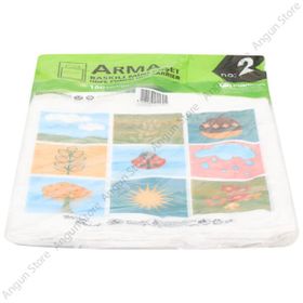 Naksan Baskılı No: 2 Renkli 26x38 cm Blok Poşet