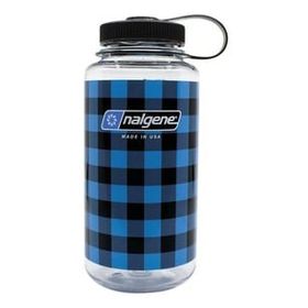 Nalgene 32 Oz Wide Mouth Blue Plaid Suluk