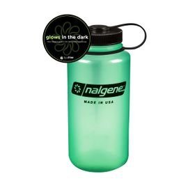 Nalgene 32oz WM Green Glow / Siyah Cap Tritan Suluk