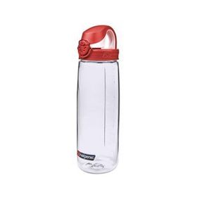 Nalgene OTF Clear Fire Red Cap Tritan Suluk