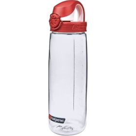 Nalgene OTF Clear Fire Red Cap Tritan Suluk