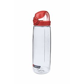 Nalgene OTF Clear Fire Red Cap Tritan Suluk