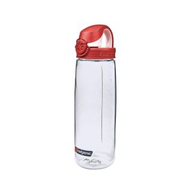 Nalgene OTF Clear Fire Red Cap Tritan Suluk