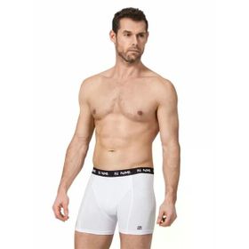 Namaldi 1135 Pamuklu Likralı 3 Adet Beyaz Erkek Boxer