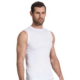 Namaldi ELF568N119CCM6 Beyaz 6'lı Paket Ribana Spor Erkek Fanila