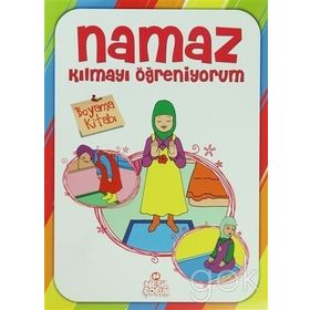 NAMAZ KILMAYI ÖĞRENIYORUM (KIZ 3-7 YAŞ) BOYAMA KITABI - GENEL