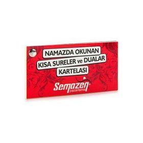 Namazda Okunan Kısa Sureler ve Dualar Kartelası - kollektif