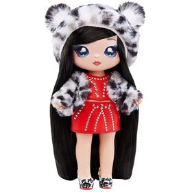 Nanana 119364 Surprise 2 İn 1 Cozy Leona White Kar Leoparlı Sürpriz Bebeği