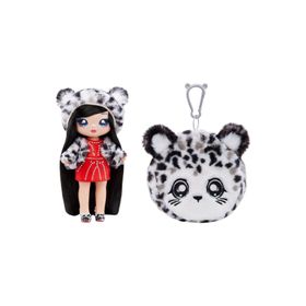 Nanana 119364 Surprise 2 İn 1 Cozy Leona White Kar Leoparlı Sürpriz Bebeği