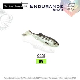 NaniwaOsakashi Endurande Shad 70 mm C059 Silikon Yem
