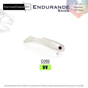 NaniwaOsakashi Endurande Shad 70 mm C092 Silikon Yem