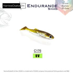 NaniwaOsakashi Endurande Shad 70 mm C176 Silikon Yem