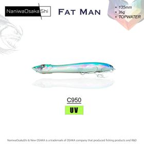 NaniwaOsakashi Fat Man 135 mm 26 gr Topwater C950 Sahte Balık
