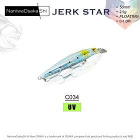 NaniwaOsakashi Jerkstar 50 mm 2.5 gr Color C034 Sahte Balık