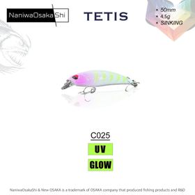 NaniwaOsakashi Tetis 50 mm 4.5 gr Sinking C025 Sahte Balık